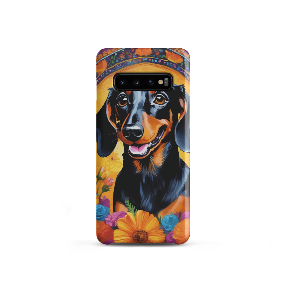 PugMug Custom Black Dachshund Samsung Case