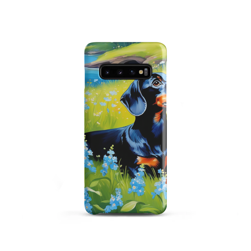 PugMug Custom Black Dachshund Samsung Case