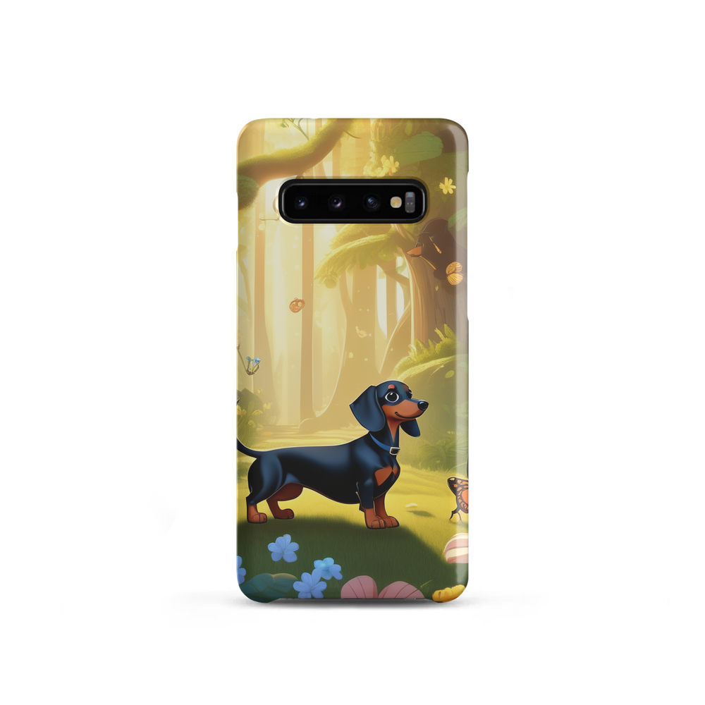 PugMug Custom Black Dachshund Samsung Case
