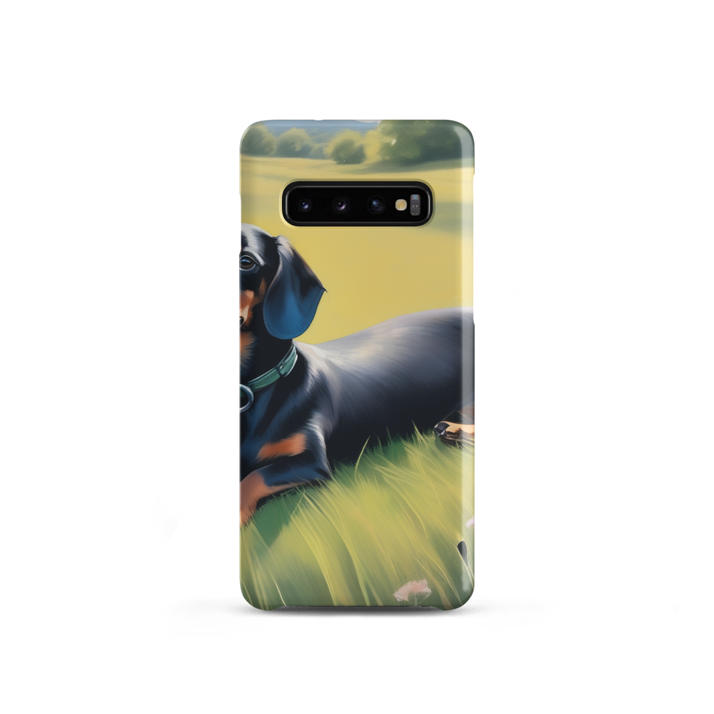 PugMug Custom Black Dachshund Samsung Case