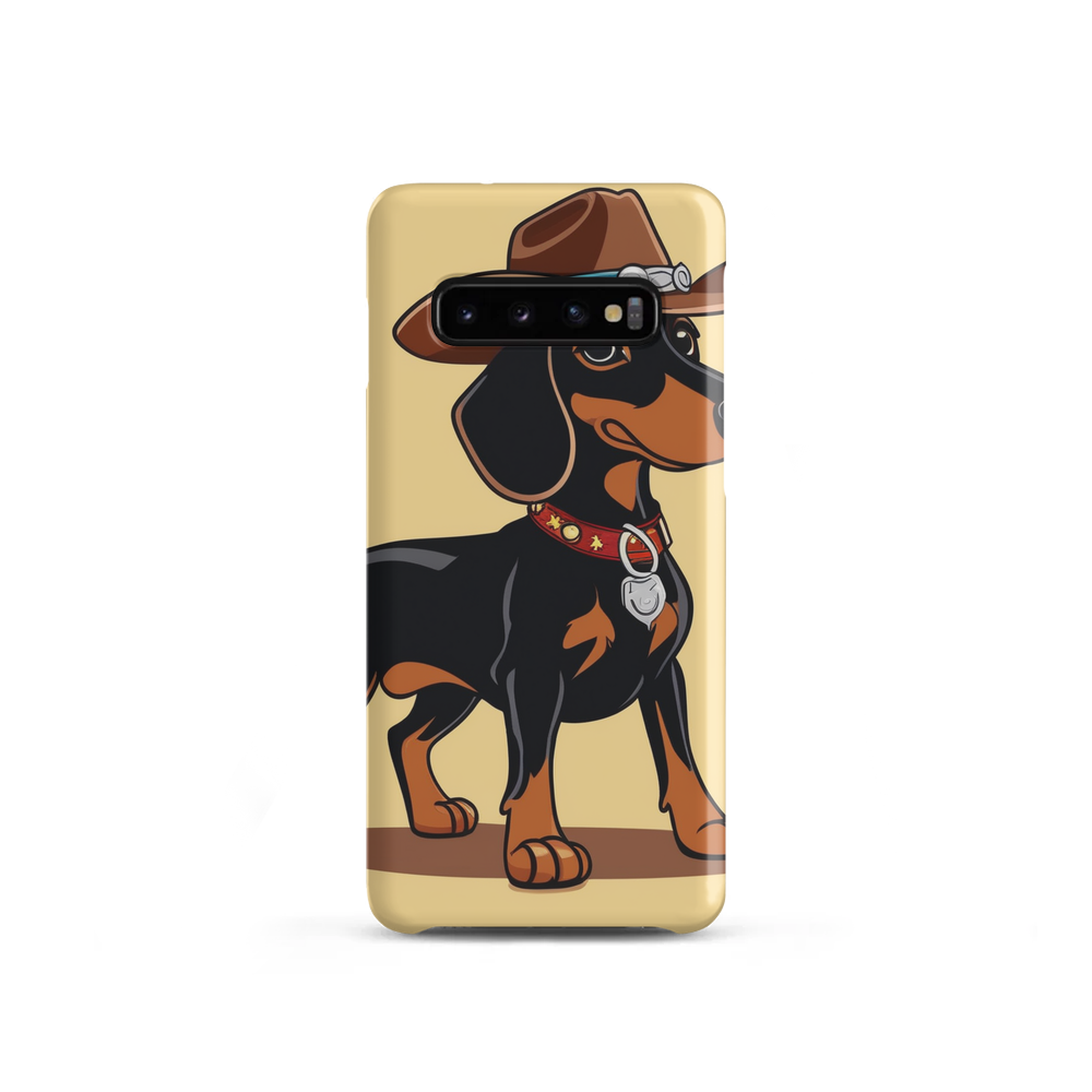 PugMug Custom Black Dachshund Samsung Case