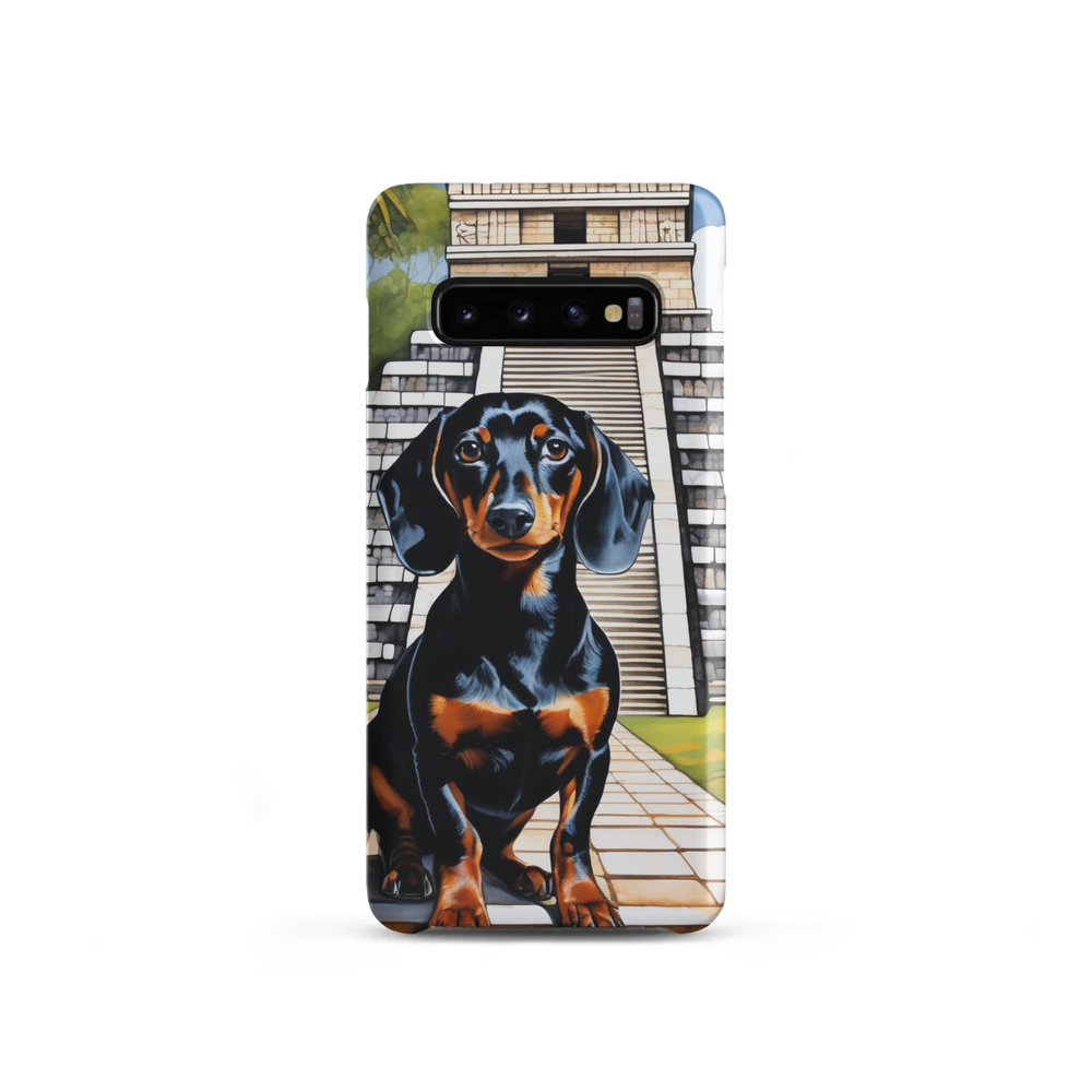 PugMug Custom Black Dachshund Samsung Case