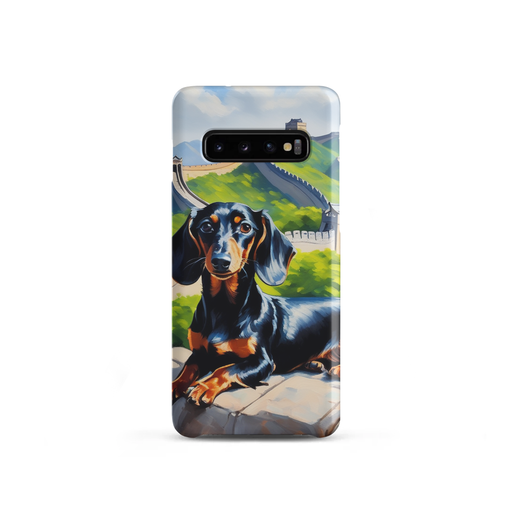 PugMug Custom Black Dachshund Samsung Case