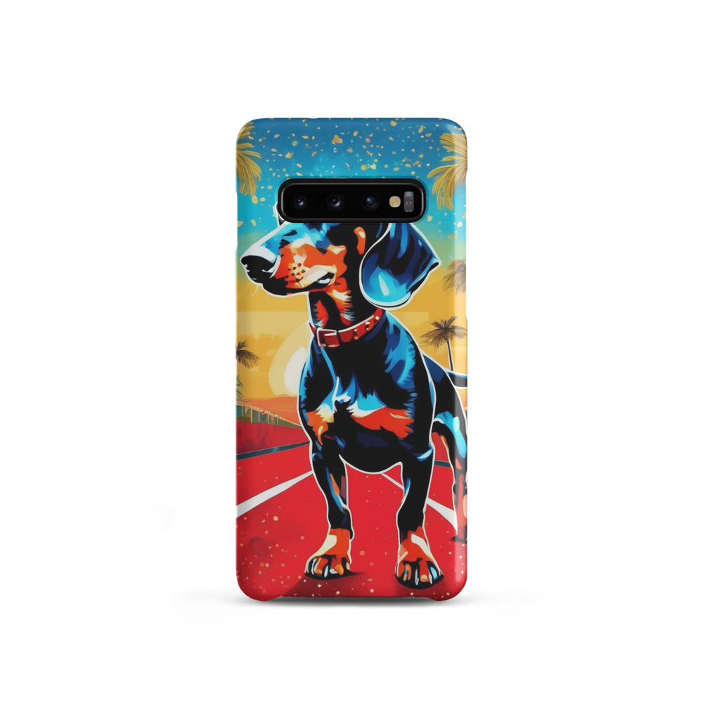 PugMug Custom Black Dachshund Samsung Case