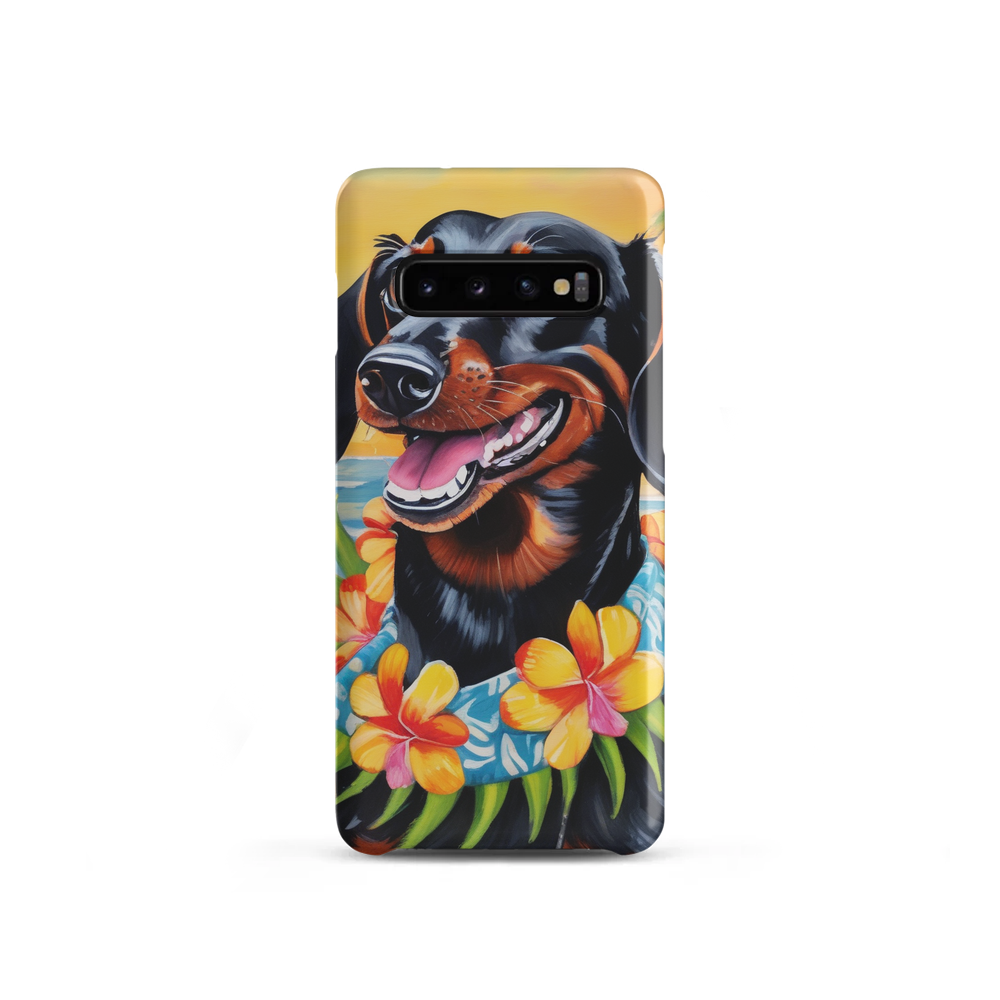 PugMug Custom Black Dachshund Samsung Case