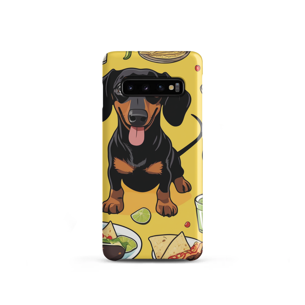 PugMug Custom Black Dachshund Samsung Case