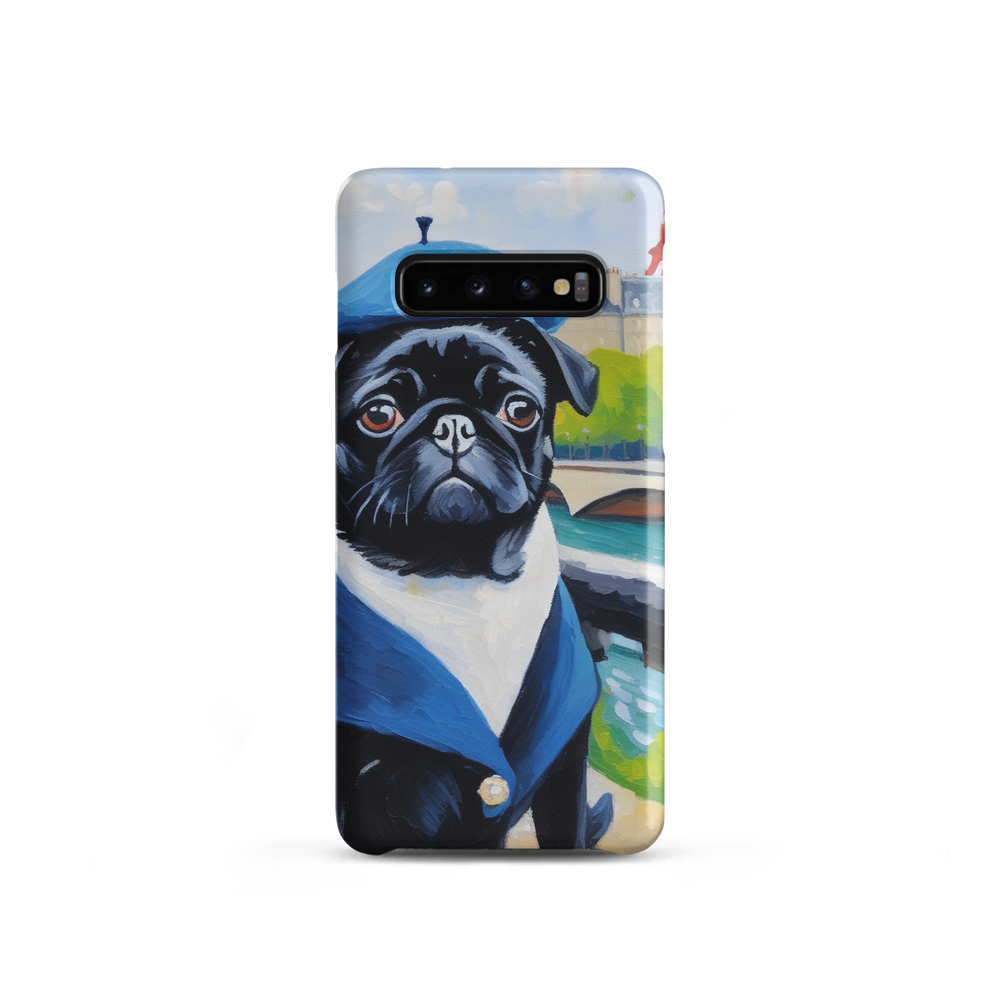 PugMug Custom Black Pug Samsung Case
