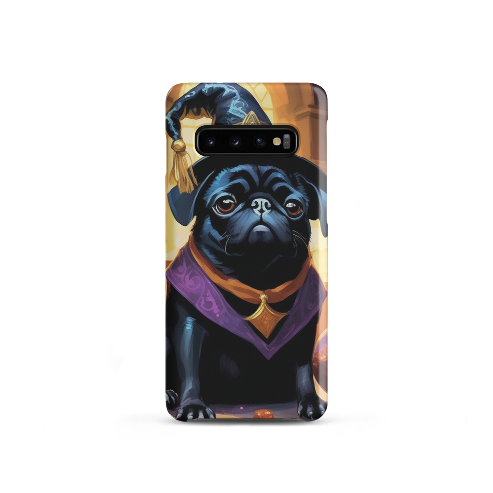 PugMug Custom Black Pug Samsung Case