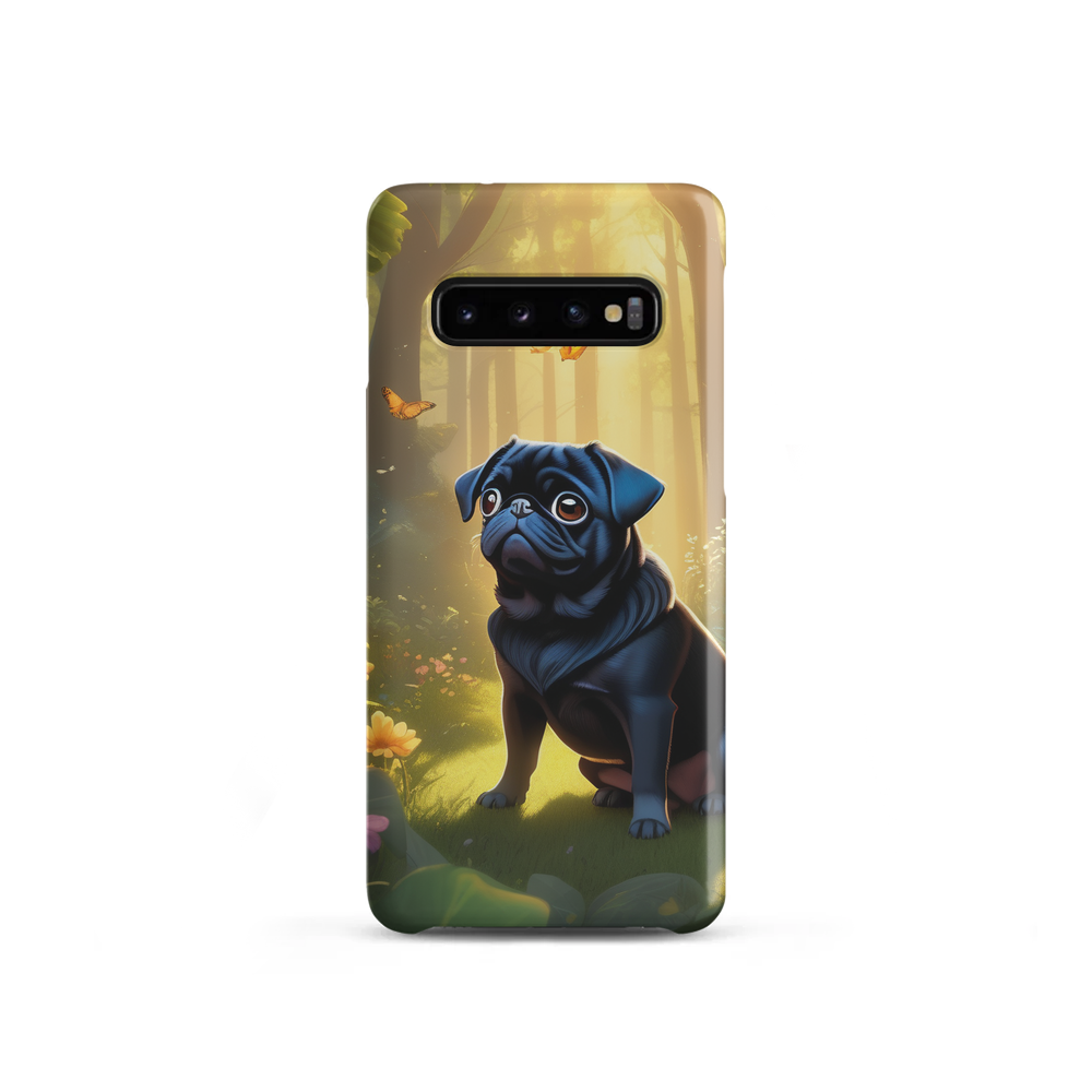 PugMug Custom Black Pug Samsung Case