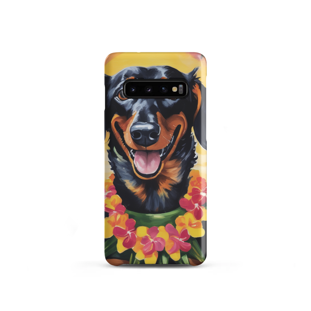 PugMug Custom Black Dachshund Samsung Case