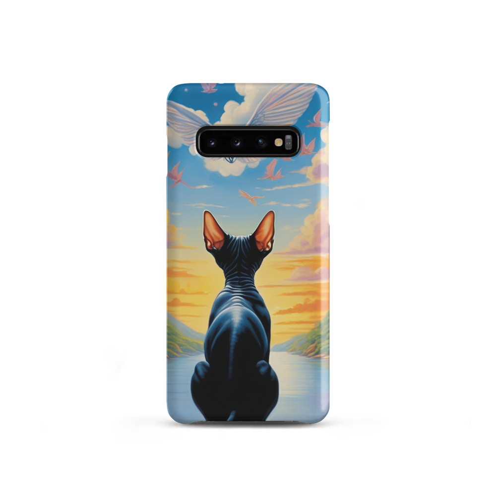 PugMug Custom Black Sphynx Cat Samsung Case