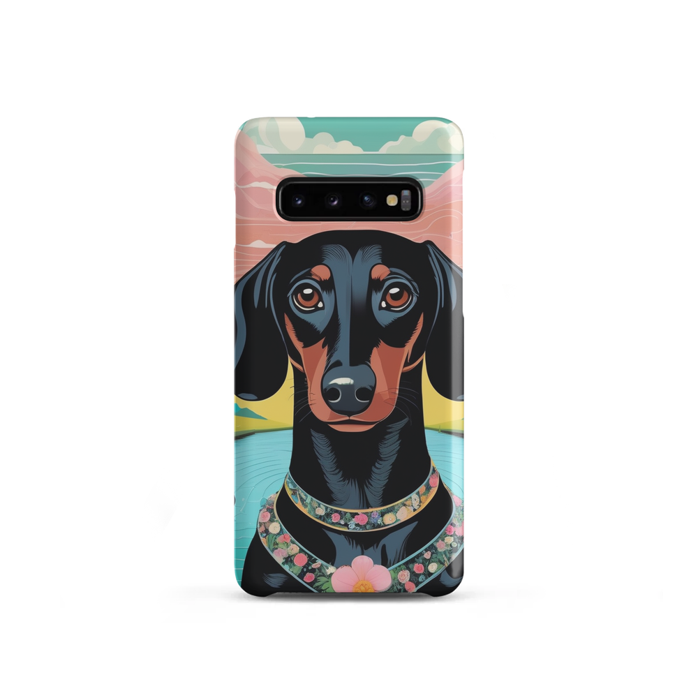 PugMug Custom Black Dachshund Samsung Case