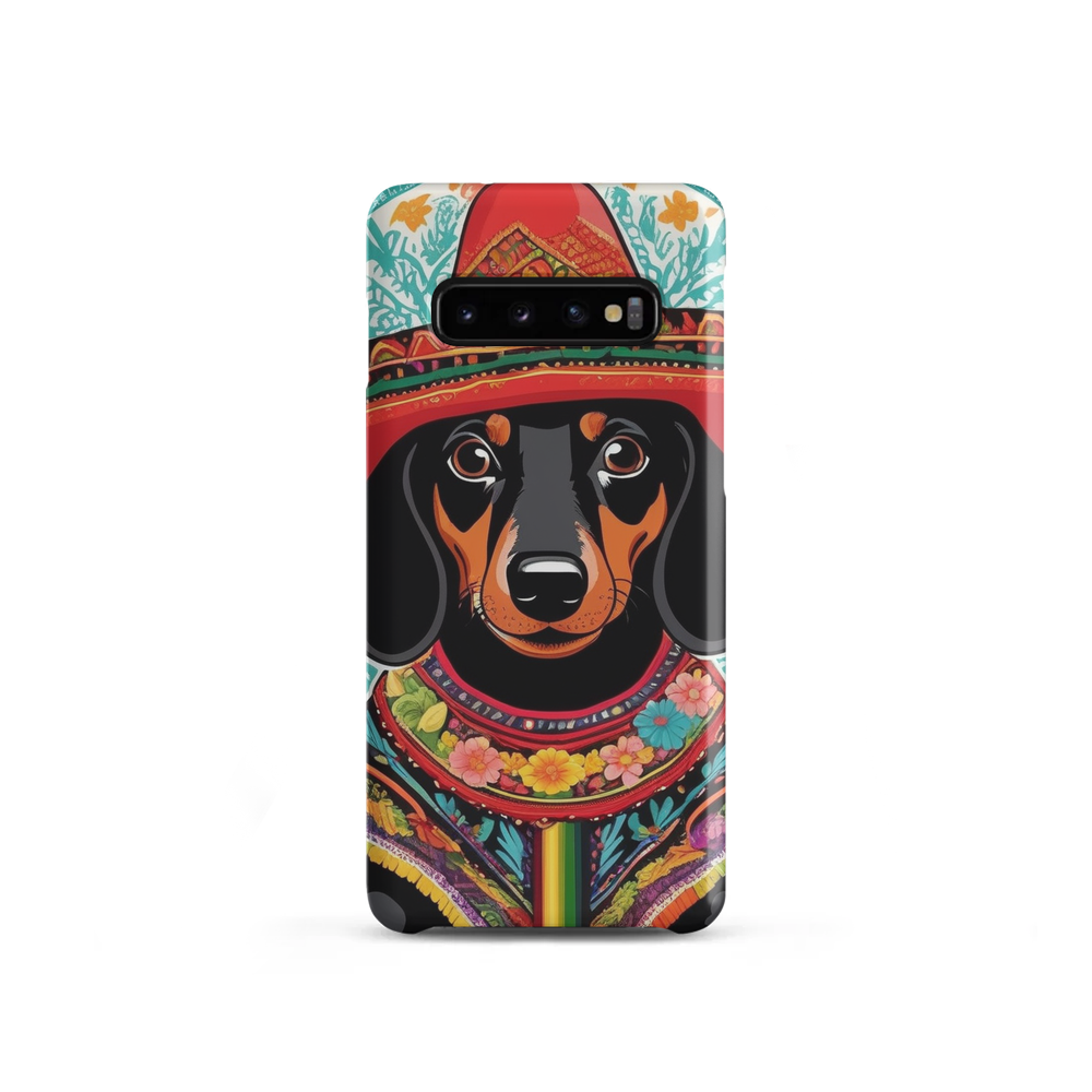 PugMug Custom Black Dachshund Samsung Case