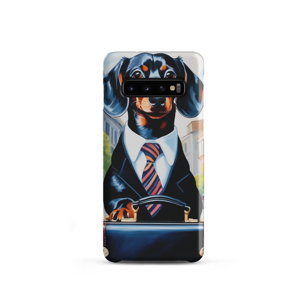 PugMug Custom Black Dachshund Samsung Case