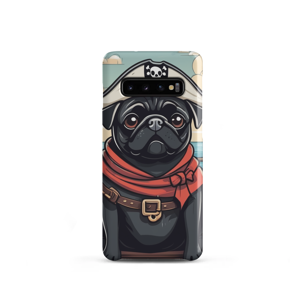 PugMug Custom Black Pug Samsung Case