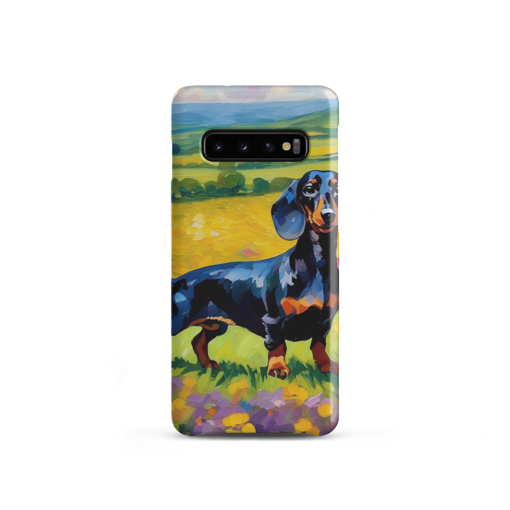 PugMug Custom Black Dachshund Samsung Case