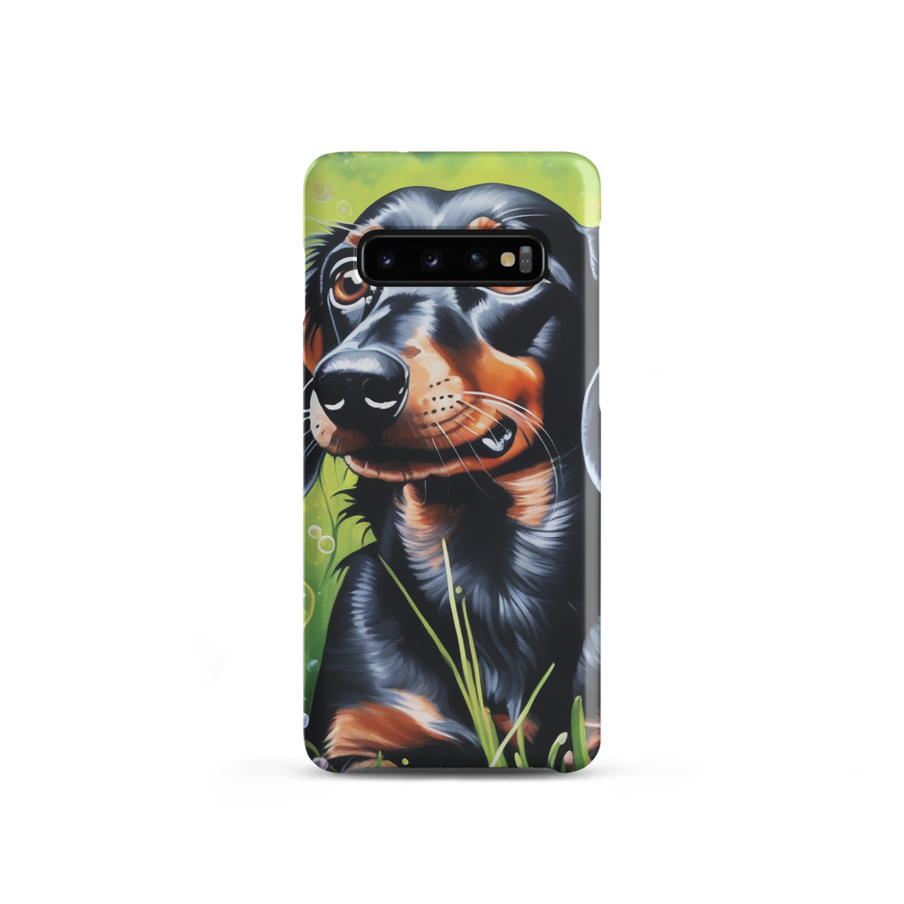 PugMug Custom Black Dachshund Samsung Case
