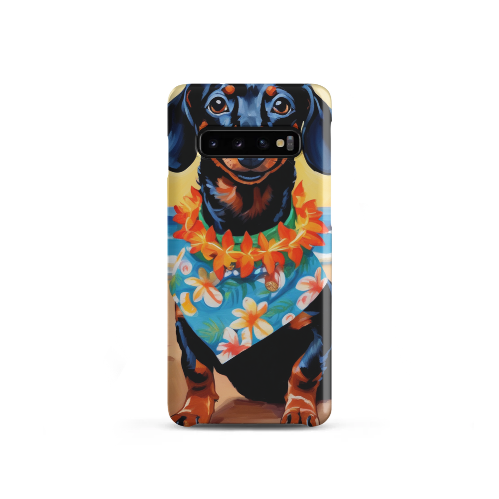 PugMug Custom Black Dachshund Samsung Case