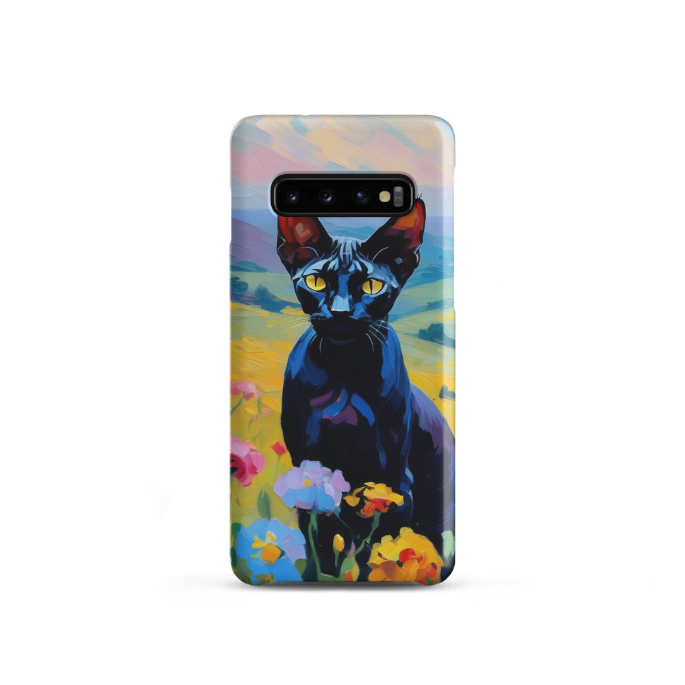 PugMug Custom Black Sphynx Cat Samsung Case