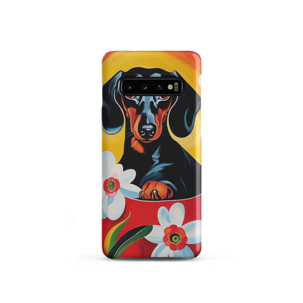 PugMug Custom Black Dachshund Samsung Case