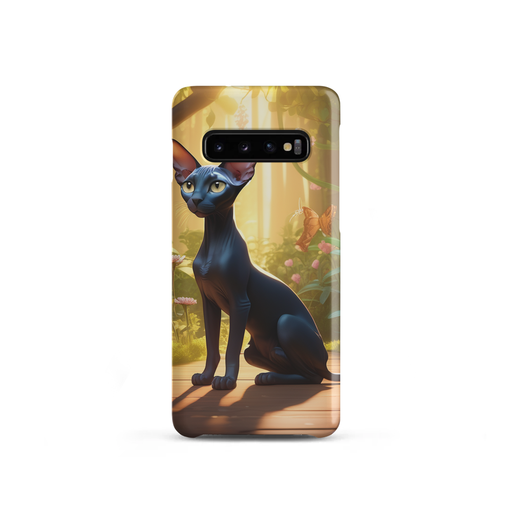 PugMug Custom Black Sphynx Cat Samsung Case