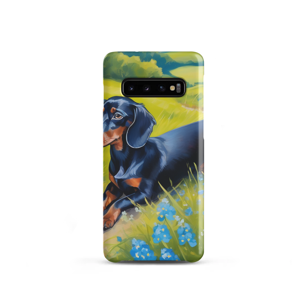 PugMug Custom Black Dachshund Samsung Case