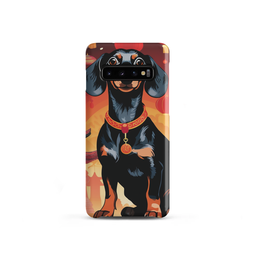PugMug Custom Black Dachshund Samsung Case