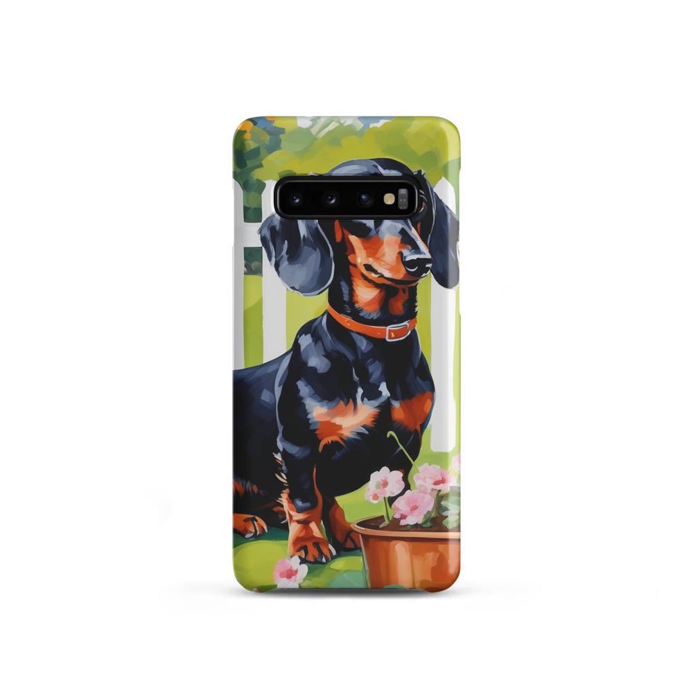 PugMug Custom Black Dachshund Samsung Case
