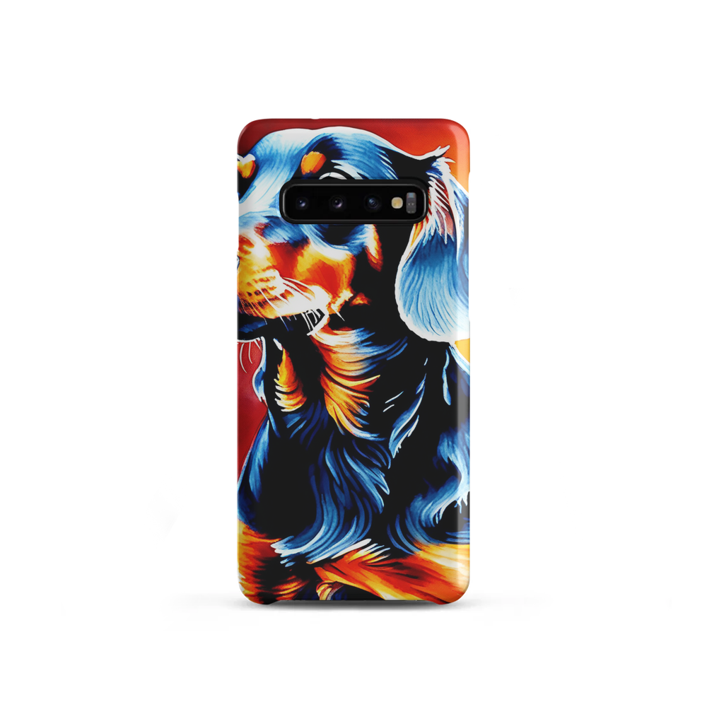 PugMug Custom Black Dachshund Samsung Case