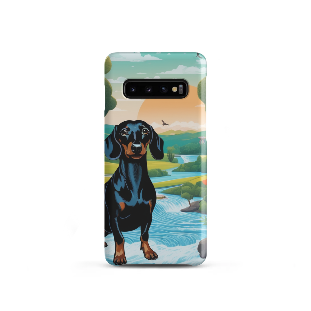 PugMug Custom Black Dachshund Samsung Case
