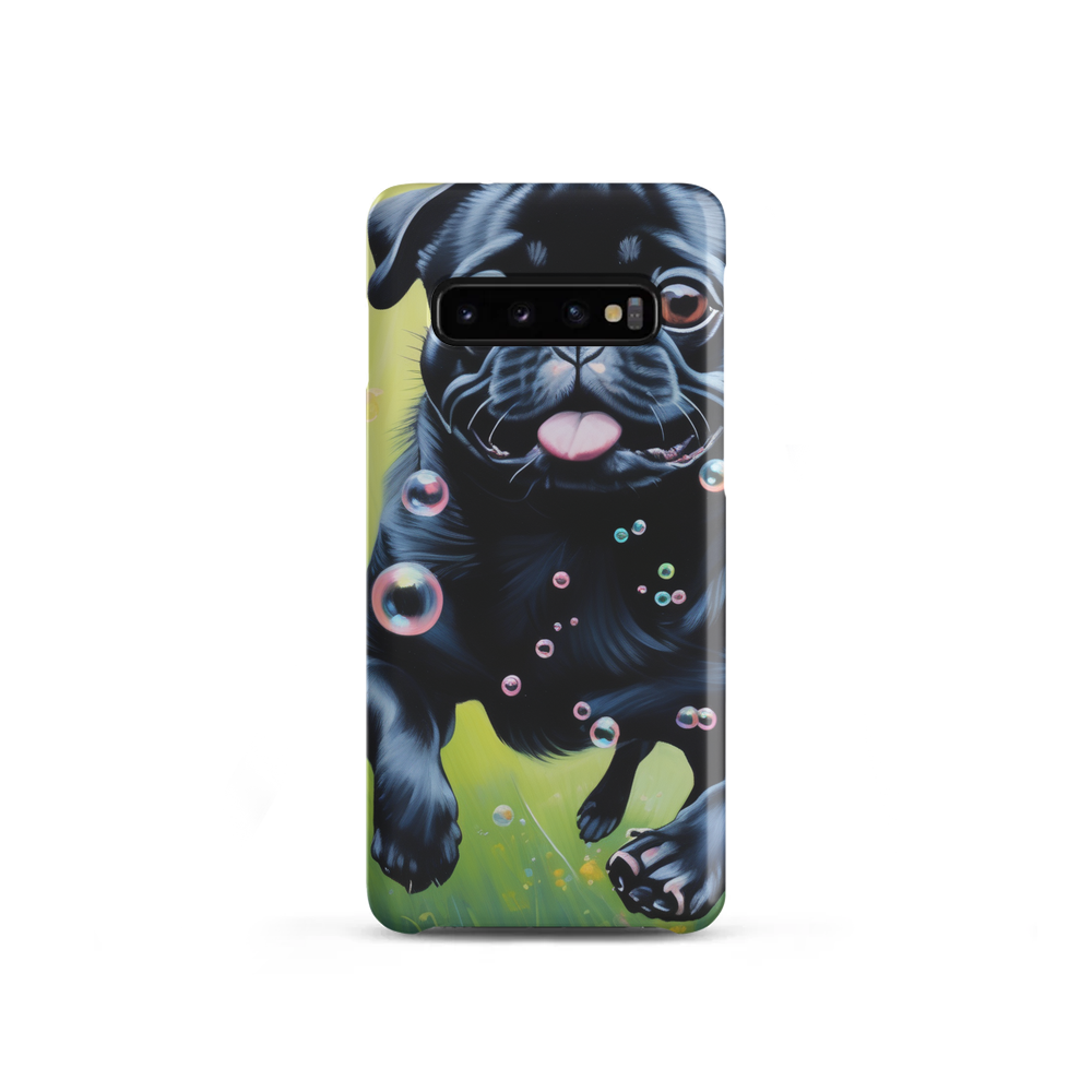 PugMug Custom Black Pug Samsung Case