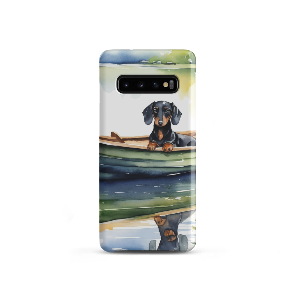 PugMug Custom Black Dachshund Samsung Case