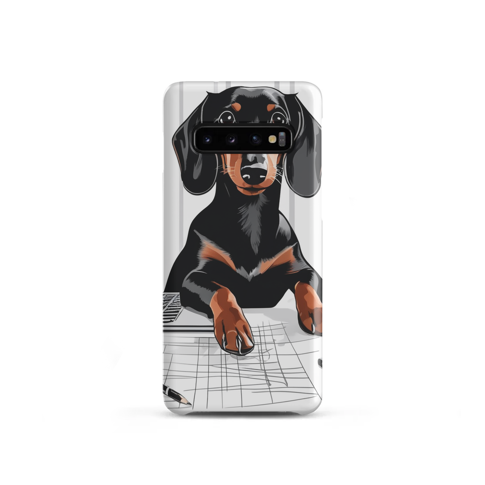 PugMug Custom Black Dachshund Samsung Case