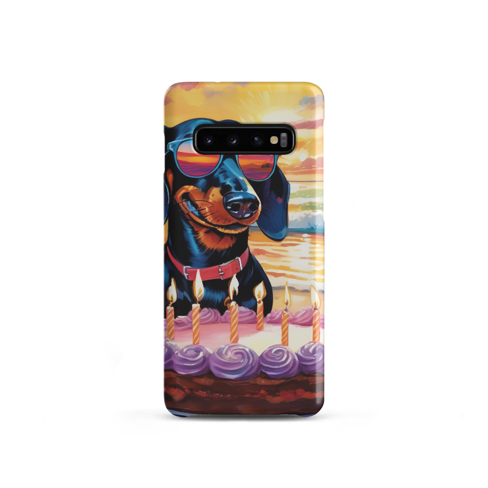 PugMug Custom Black Dachshund Samsung Case