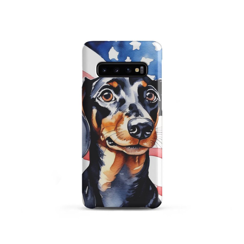 PugMug Custom Black Dachshund Samsung Case