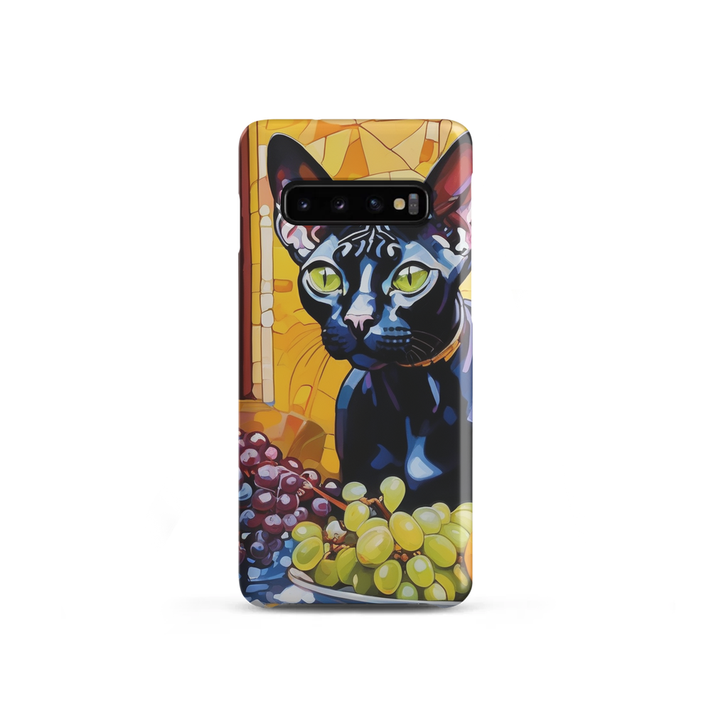 PugMug Custom Black Sphynx Cat Samsung Case