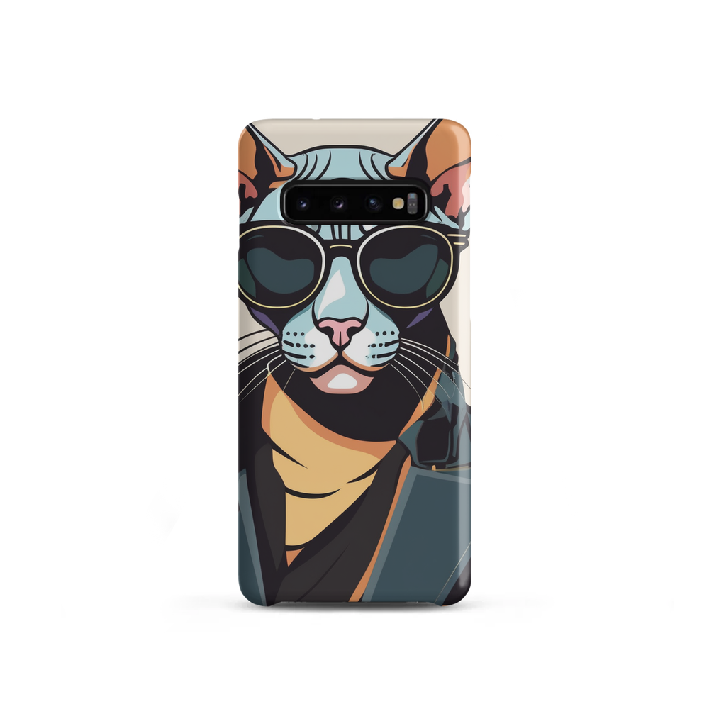 PugMug Custom Black Sphynx Cat Samsung Case