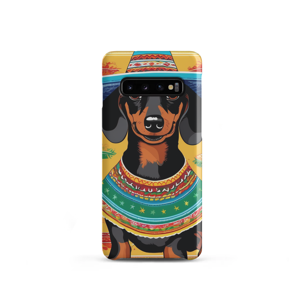 PugMug Custom Black Dachshund Samsung Case