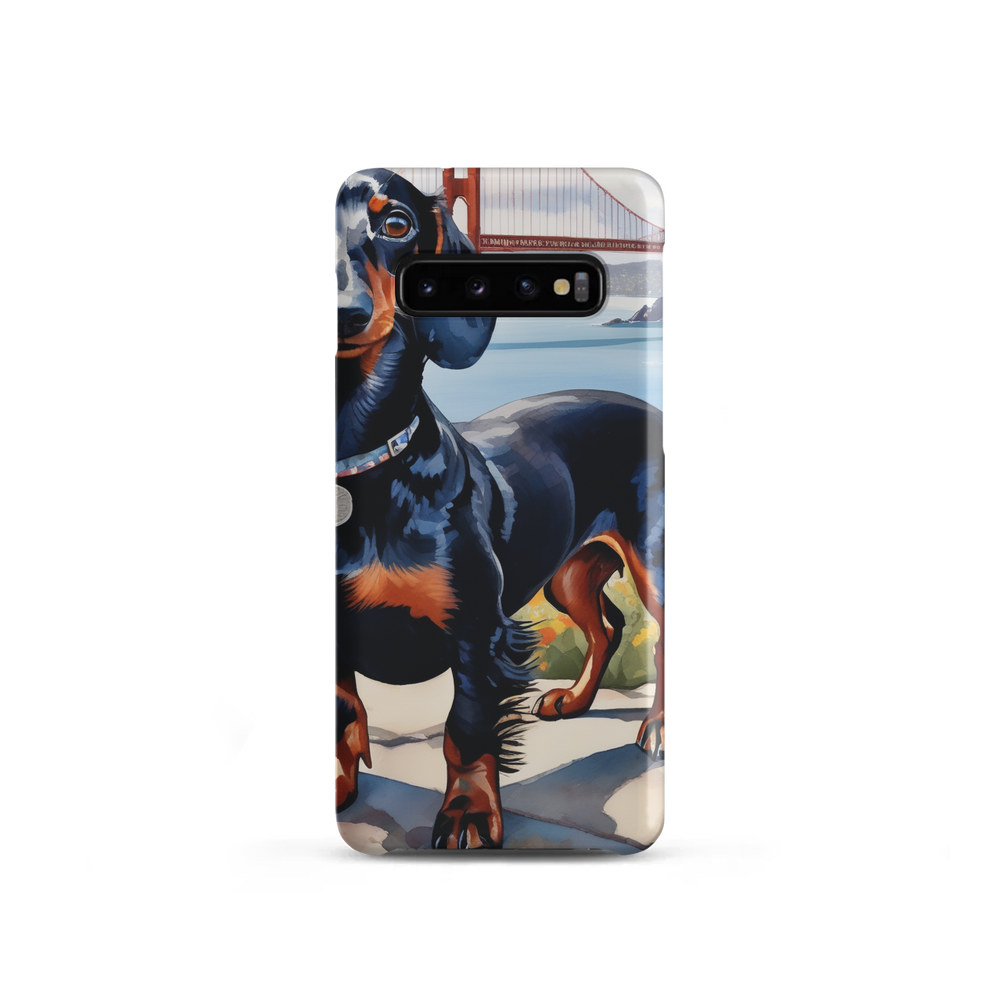 PugMug Custom Black Dachshund Samsung Case