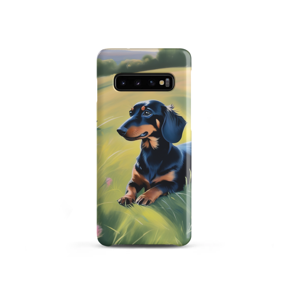 PugMug Custom Black Dachshund Samsung Case