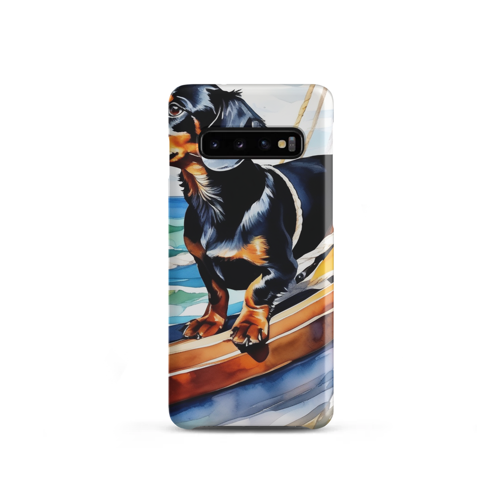 PugMug Custom Black Dachshund Samsung Case