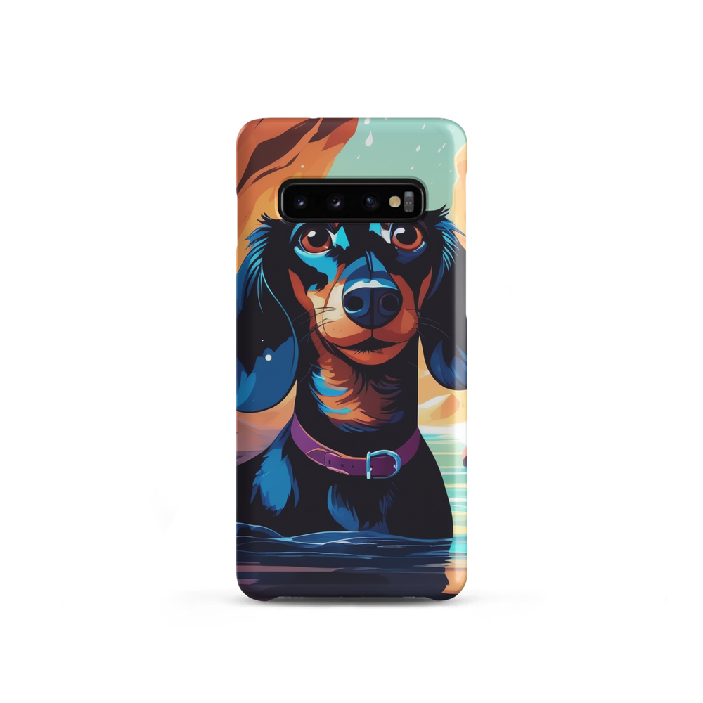 PugMug Custom Black Dachshund Samsung Case