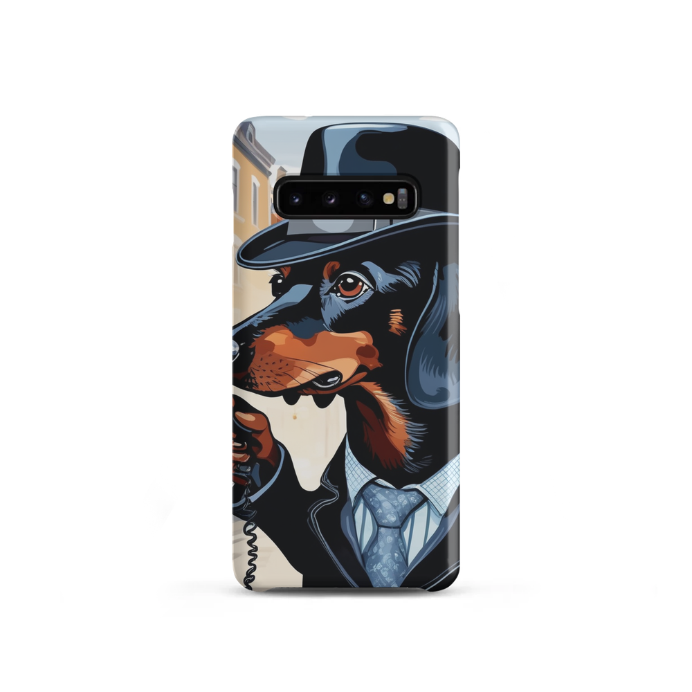 PugMug Custom Black Dachshund Samsung Case