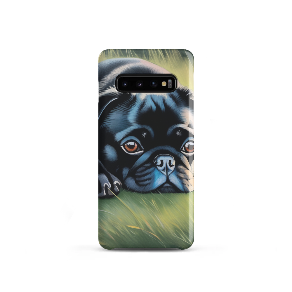 PugMug Custom Black Pug Samsung Case