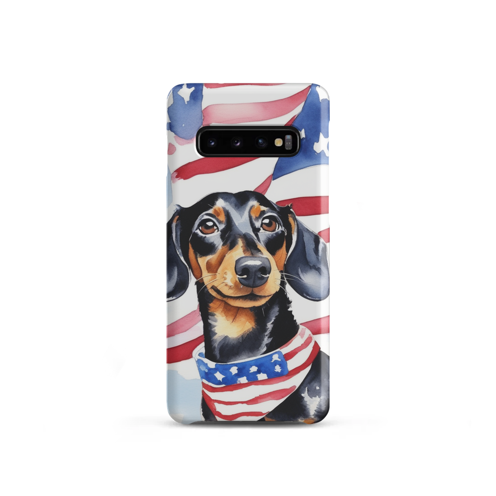 PugMug Custom Black Dachshund Samsung Case