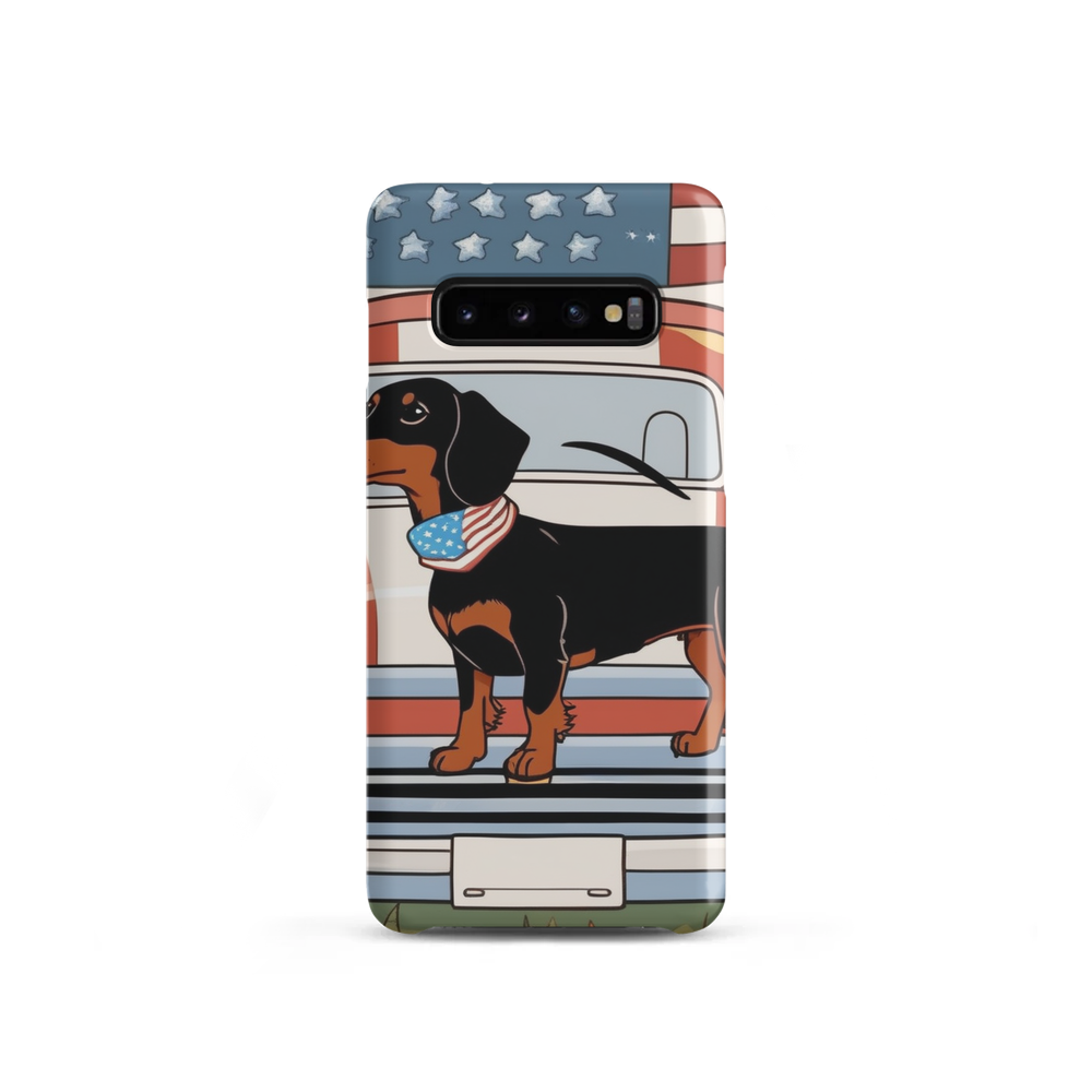 PugMug Custom Black Dachshund Samsung Case