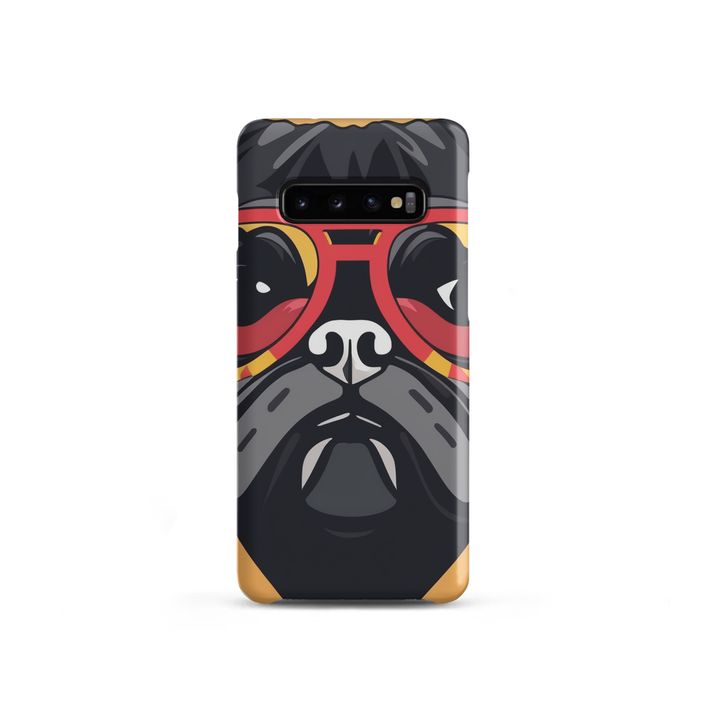 PugMug Custom Black Pug Samsung Case