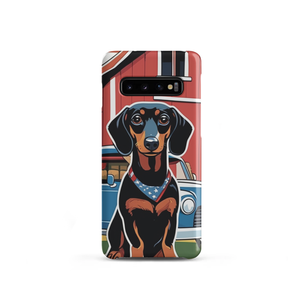 PugMug Custom Black Dachshund Samsung Case
