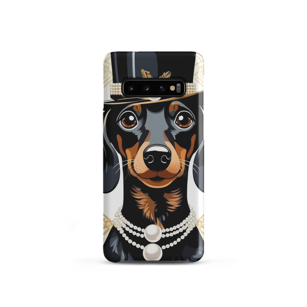 PugMug Custom Black Dachshund Samsung Case