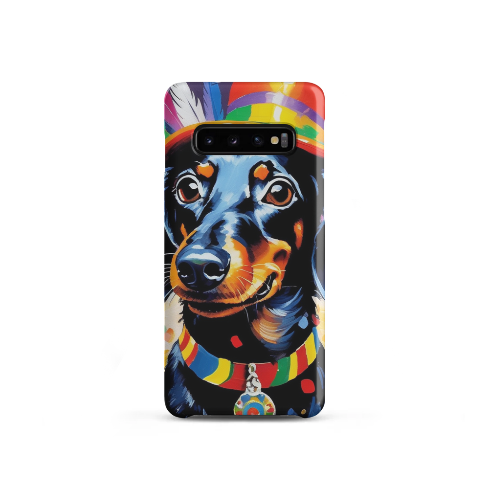 PugMug Custom Black Dachshund Samsung Case